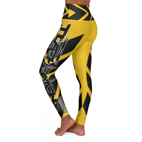 "Caution I'm Dangerous" High Waisted Leggings