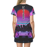 .L.L.T.S. Lamborghini Sunset (T-Shirt Dress)