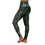 "Jaded-Reflections" High Waisted Leggings