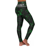 "Jaded-Reflections" High Waisted Leggings