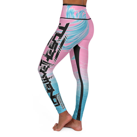 "Pink Is My Zodiac Sign" High Waisted Leggings