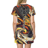 .L.L.T.S. Orange Inversion (T-Shirt Dress)